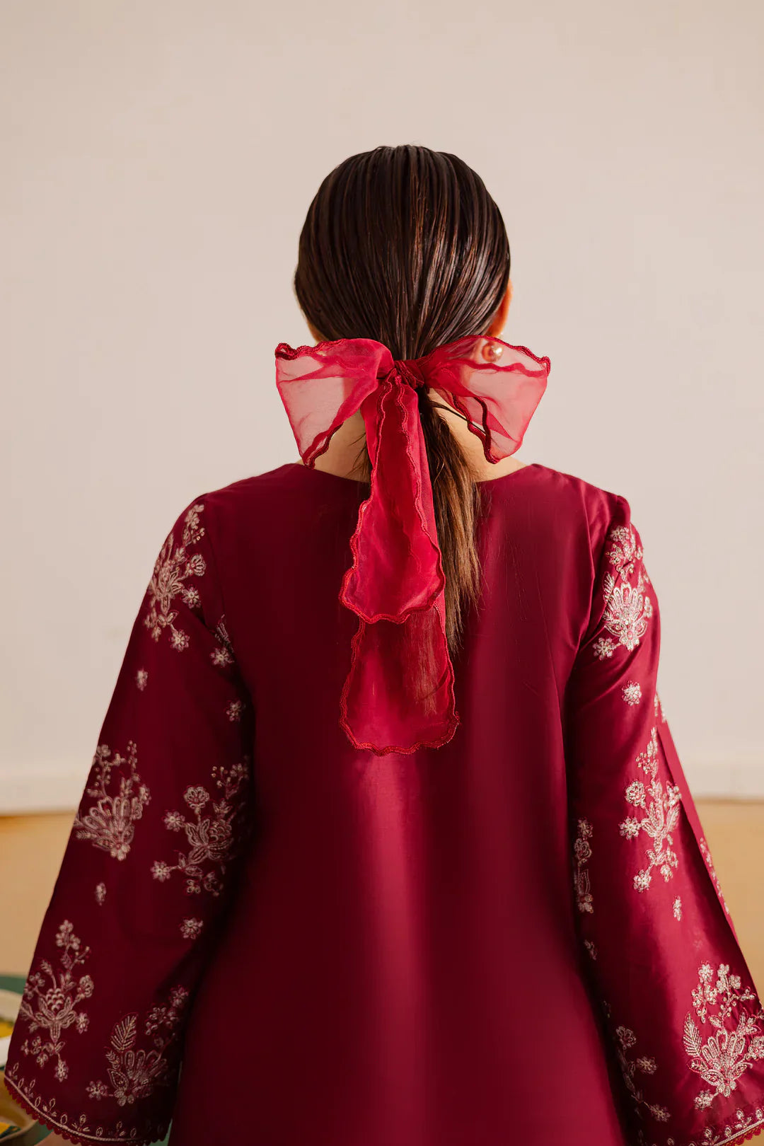 Crimson Haze 2Pc - Embroidered Dress