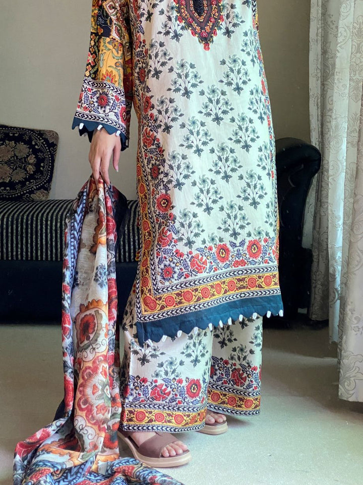 Rosie 3Pc - Printed Casual Dress