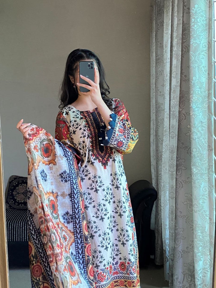 Rosie 3Pc - Printed Casual Dress