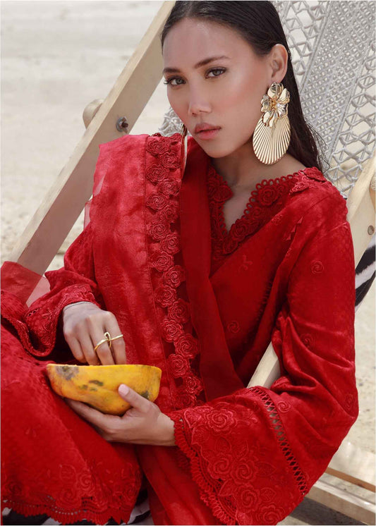 Red Luxury Embroidery Suit